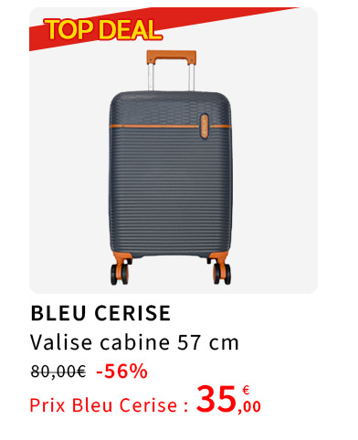 Bleu Cerise Bagagerie Valise Cabine en Promotion 