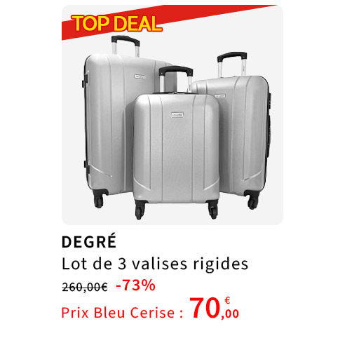  Bleu Cerise Bagagerie Lot de Valises en Promotion  