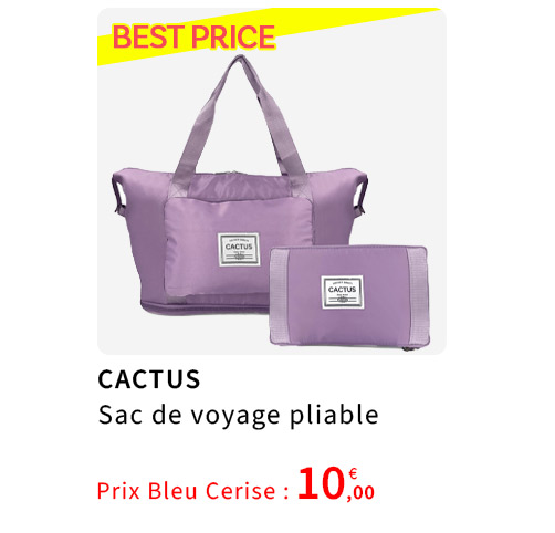  Bleu Cerise Sac de Voyage Pliable 10€ 