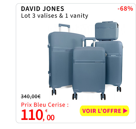  Bleu Cerise Bagagerie Lot Bagages Promos 