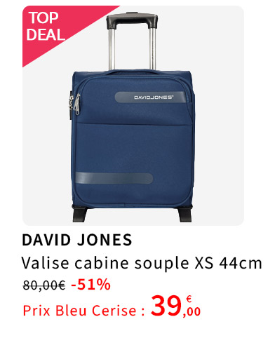Bleu Cerise Bagagerie Valise Cabine David Jones Promotion 
