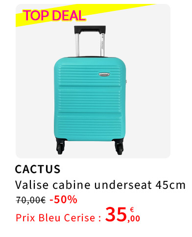 Bleu Cerise Bagagerie Valise Cabine Underseat Promotion 