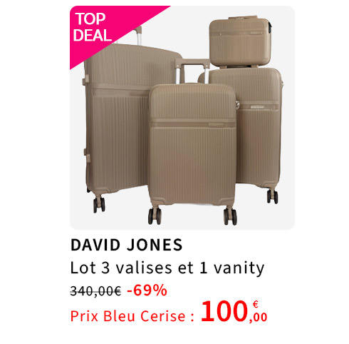  Bleu Cerise Bagagerie Lot Bagages Soldes 