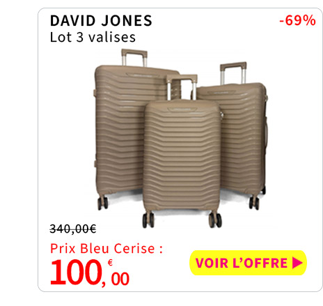  Bleu Cerise Bagagerie Lot Bagages Promos 