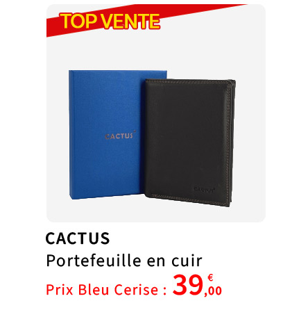  Bleu Cerise Portefeuille en cuir anti-rfid 