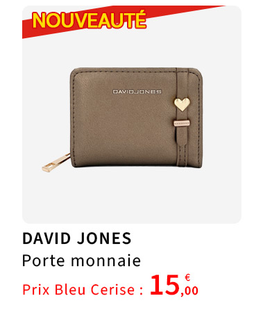 Bleu Cerise Porte Monnaie David Jones 