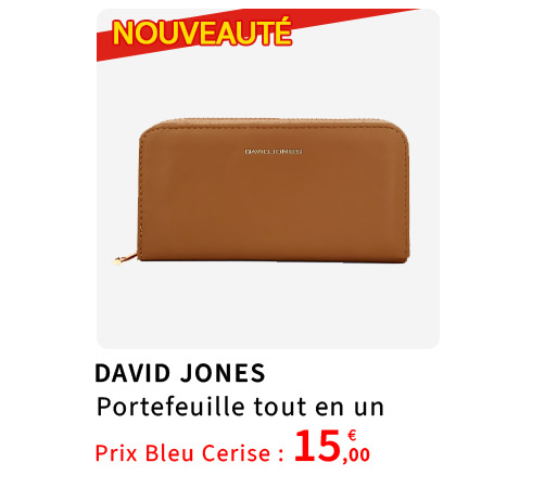  Bleu Cerise Portefeuille tout en un David Jones