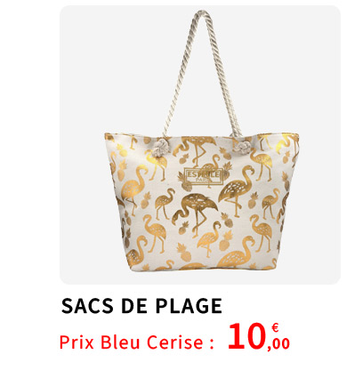  Bleu Cerise Sacs de Plage Femme 