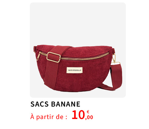  Bleu Cerise Sac a main femme Banane Pas Cher