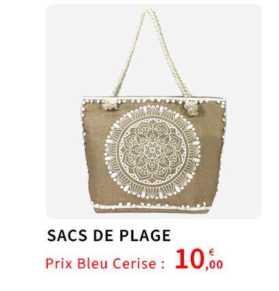  Bleu Cerise Sacs de Plage Femme 