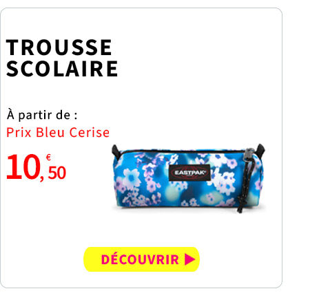 Bleu Cerise Maroquinerie Trousse Scolaire Pas Cher