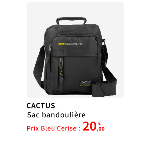  Bleu Cerise Sac Bandouliere Homme